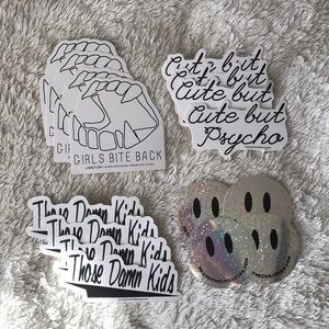 Set of 16 Brandy Melville stickers!!